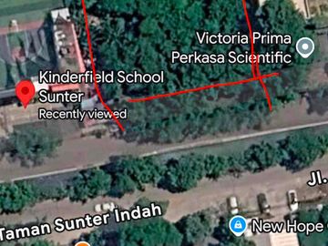 Disewakan Lahan Tanah Kavling Komersil Luas 1040 Meter Di Taman Sunter Indah - Jakarta Utara