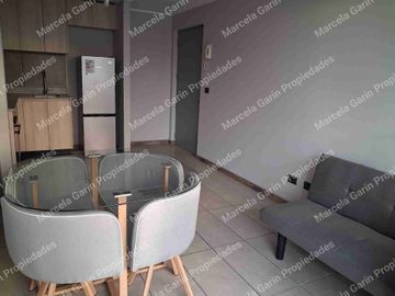 Arriendo departamento amoblado con estacionamiento y bodega paradero 14 de Vicuña Mackenna