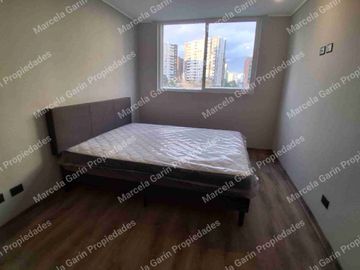 Arriendo departamento amoblado con estacionamiento y bodega paradero 14 de Vicuña Mackenna