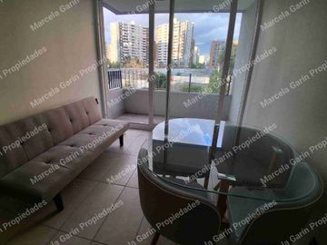 Arriendo departamento amoblado con estacionamiento y bodega paradero 14 de Vicuña Mackenna
