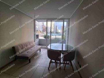 Arriendo departamento amoblado con estacionamiento y bodega paradero 14 de Vicuña Mackenna