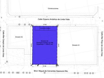 Terreno en Renta en el Blvd. Miguel de Cervantes Saavedra Nte
