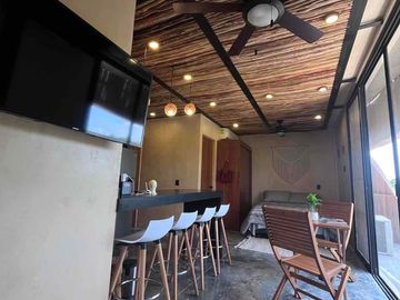 Departamento en venta totalmente amueblado y equipado a 7 min de la Playa con alberca