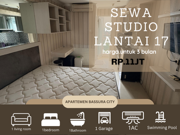 sewa studio full furnis fasilitas terlengkap apartemen bassura city