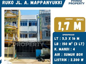 DIJUAL Ruko Jalan Andi Mappanyukki