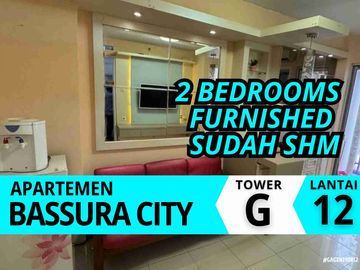 Jual 2 Bedroom Furnsihed SHM Lantai 12 Tower G Apartemen Bassura City