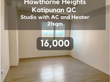 Bare Studio Condo for Rent in Hawthorne Heights Katipunan QC Near Ateneo