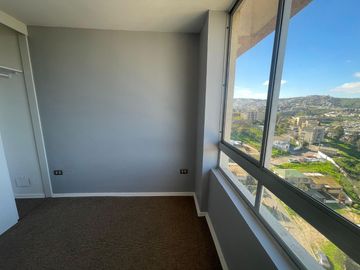 Acogedor Depto 2D/1B Piso 18 Vista panorámica Villa Dulce, Viña del Mar