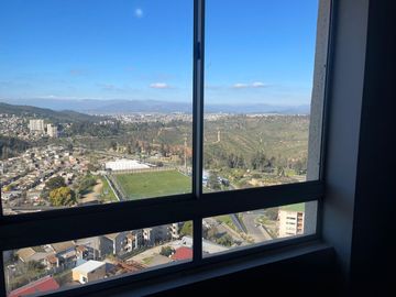 Acogedor Depto 2D/1B Piso 18 Vista panorámica Villa Dulce, Viña del Mar