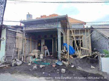 Di jual rumah baru minimalis lantai 1 dan masih proses tahap pembangunan -+ 85% di buana raya Denpasar