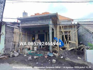 Di jual rumah baru minimalis lantai 1 dan masih proses tahap pembangunan -+ 85% di buana raya Denpasar