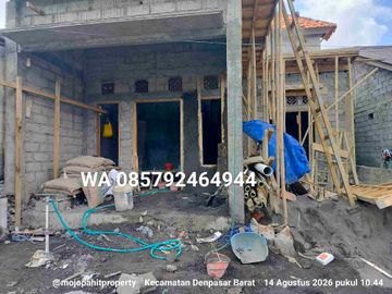 Di jual rumah baru minimalis lantai 1 dan masih proses tahap pembangunan -+ 85% di buana raya Denpasar