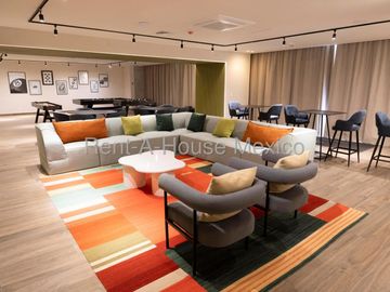 Departamento en renta con muebles, 71m2, 2 recamaras, 2 baños, San Rafael, Cuauhtemoc, Ciudad de México