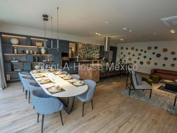 Departamento en renta con muebles, 71m2, 2 recamaras, 2 baños, San Rafael, Cuauhtemoc, Ciudad de México