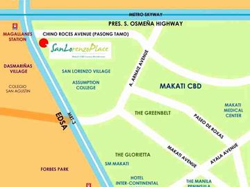 Rent to Own in San Lorenzo place in Chino Roces ave bangkal Makati city! it has it's Own Mall! Connected to Magallanes Station! Near Makati CBD, Ayala CBD, Ortigas CBD, Ortigas CBD, MOA, NAIA Airport, BGC, McKinley, Megamall, Edsa, Shopping Malls, Schools, Hospitals.