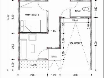 Rumah dijual di Caman Utara Raya Jakasampurna Bekasi Barat