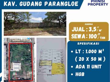 Dijual Kavling Siap Bangun di Pergudangan Parangloe