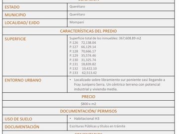 EJIDO MOMPANI ubicación ideal para desarrollar industria o vivienda de nivel medio