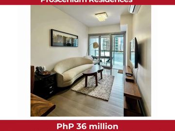 FOR SALE | PROSCENIUM RESIDENCES | FULLY FURNISHED 2-BR WITH PARKING | PhP 36M