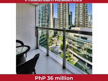 FOR SALE | PROSCENIUM RESIDENCES | FULLY FURNISHED 2-BR WITH PARKING | PhP 36M