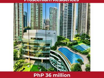 FOR SALE | PROSCENIUM RESIDENCES | FULLY FURNISHED 2-BR WITH PARKING | PhP 36M