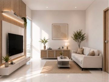 2BR furnish interior baru Apt.Mediterania garden res1 Tanjung Duren