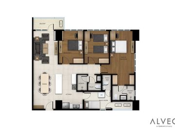 3 Bedroom unit for sale in Makati Circuit Astela by Ayala Alveo Land near Chino Roces, Kalayaan and Ayala Avenue