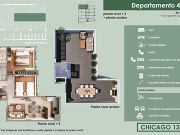 DEPARTAMENTO TIPO P.H EN LA COLONIA NÁPOLES, BENITO JUÁREZ, CDMX.