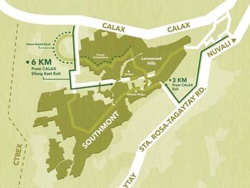Hillside Ridge Southmont Large Premium Residential Lots for Sale in Silang Cavite by Ayala Alveo Land near Tagaytay Nuvali SLEX CALAX MAIN ROAD