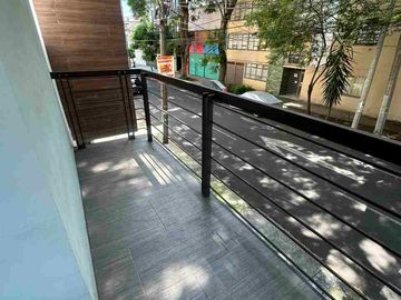 Rento Departamento con terraza y 3 balcones Narvarte, cdmx