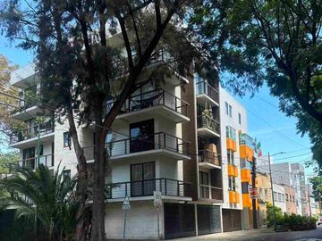 Rento Departamento con terraza y 3 balcones Narvarte, cdmx