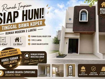 Rumah Ready Stock di Cipayung Jakarta Timur