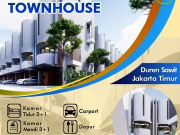 Rumah Pondok Kelapa Townhouse-1 Murah Mewah Baru di Jaktim Kota Jakarta Timur Dijual APS