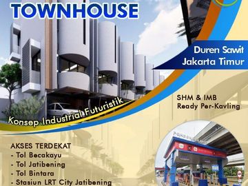 Rumah Pondok Kelapa Townhouse-1 Murah Mewah Baru di Jaktim Kota Jakarta Timur Dijual APS