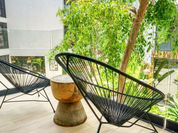 Estudio amueblado con historial de rentas vacacionales, spa, rooftop con alberca infinity, Art walk, cine al aire libre, en avenida Cobá, Tulum en ven