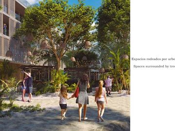 Estudio amueblado con historial de rentas vacacionales, spa, rooftop con alberca infinity, Art walk, cine al aire libre, en avenida Cobá, Tulum en ven