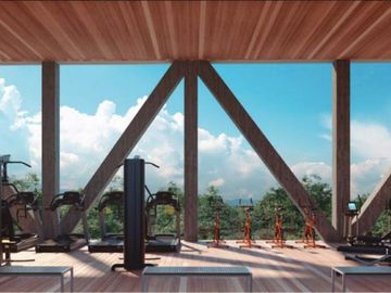 Estudio amueblado con historial de rentas vacacionales, spa, rooftop con alberca infinity, Art walk, cine al aire libre, en avenida Cobá, Tulum en ven