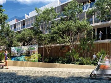 Estudio amueblado con historial de rentas vacacionales, spa, rooftop con alberca infinity, Art walk, cine al aire libre, en avenida Cobá, Tulum en ven