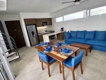 Penthouse con terraza privada, jacuzzi en rooftop, en residencial privado, venta