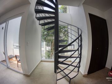 Penthouse con terraza privada, jacuzzi en rooftop, en residencial privado, venta