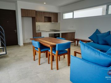 Penthouse con terraza privada, jacuzzi en rooftop, en residencial privado, venta