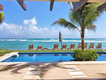 Penthouse frente al mar en venta, roof garden,  Akumal, Quintana Roo