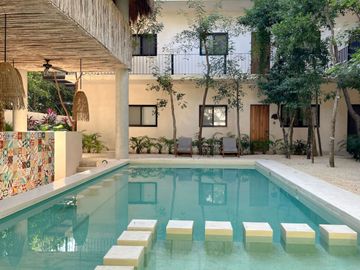 Penthouse con alberca privada, en venta, Aldea Zamá, Tulum.