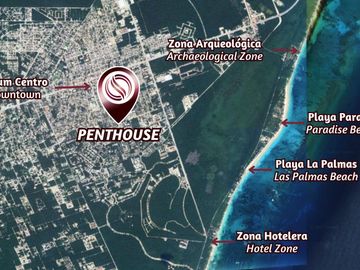 Penthouse con alberca privada, en venta, Aldea Zamá, Tulum.