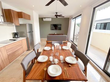 Departamento con piscina Infinity en venta, Aldea Zamá, Tulum