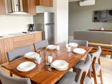 Departamento con piscina Infinity en venta, Aldea Zamá, Tulum