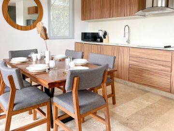 Departamento con piscina Infinity en venta, Aldea Zamá, Tulum