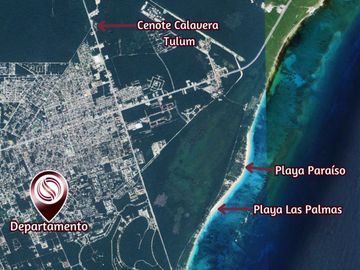 Departamento con piscina Infinity en venta, Aldea Zamá, Tulum