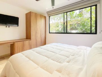Departamento con piscina Infinity en venta, Aldea Zamá, Tulum