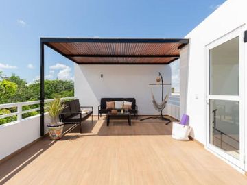 Penthouse amueblado con rooftop privado, en venta, Aldea Zama, Tulum